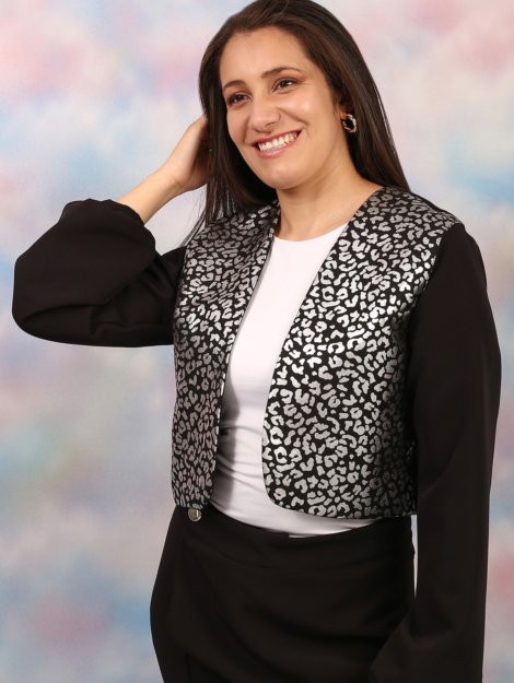 Chaqueta Corta Print Johana Fashion foto 1